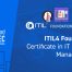 ITIL4® Foundation Certificate in IT Service Management con examen de certificación