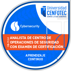 CIB-912-E-Analista de Centro de Operaciones de Seguridad con Examen de Certificacion - Universidad CENFOTEC